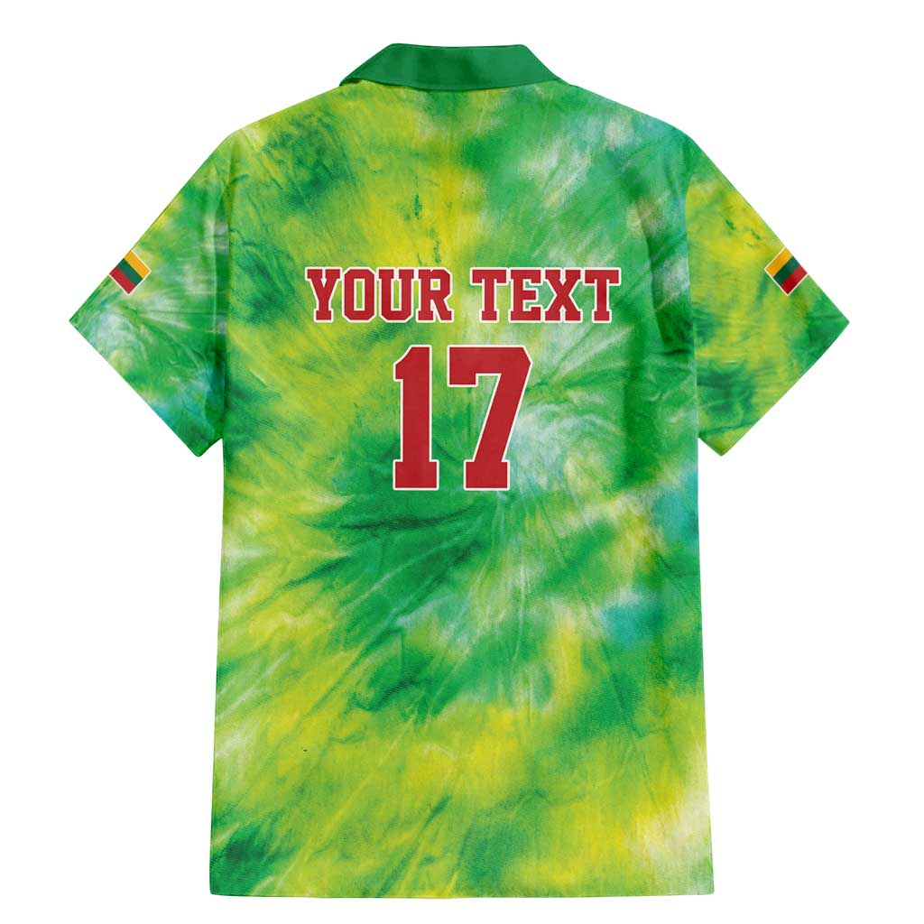 Custom Lithuania Basketball Family Matching Mermaid Dress and Hawaiian Shirt Retro Style Version 1992