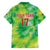 Custom Lithuania Basketball Family Matching Off The Shoulder Long Sleeve Dress and Hawaiian Shirt Retro Style Version 1992