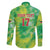 Custom Lithuania Basketball Family Matching Off The Shoulder Long Sleeve Dress and Hawaiian Shirt Retro Style Version 1992