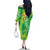 Custom Lithuania Basketball Family Matching Off The Shoulder Long Sleeve Dress and Hawaiian Shirt Retro Style Version 1992