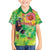 Custom Lithuania Basketball Family Matching Off The Shoulder Long Sleeve Dress and Hawaiian Shirt Retro Style Version 1992