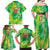 Custom Lithuania Basketball Family Matching Off Shoulder Maxi Dress and Hawaiian Shirt Retro Style Version 1992