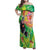 Custom Lithuania Basketball Family Matching Off Shoulder Maxi Dress and Hawaiian Shirt Retro Style Version 1992
