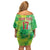 Custom Lithuania Basketball Family Matching Off Shoulder Short Dress and Hawaiian Shirt Retro Style Version 1992