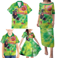 Custom Lithuania Basketball Family Matching Puletasi and Hawaiian Shirt Retro Style Version 1992