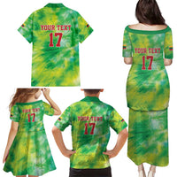 Custom Lithuania Basketball Family Matching Puletasi and Hawaiian Shirt Retro Style Version 1992