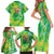 Custom Lithuania Basketball Family Matching Short Sleeve Bodycon Dress and Hawaiian Shirt Retro Style Version 1992