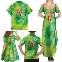 Custom Lithuania Basketball Family Matching Summer Maxi Dress and Hawaiian Shirt Retro Style Version 1992