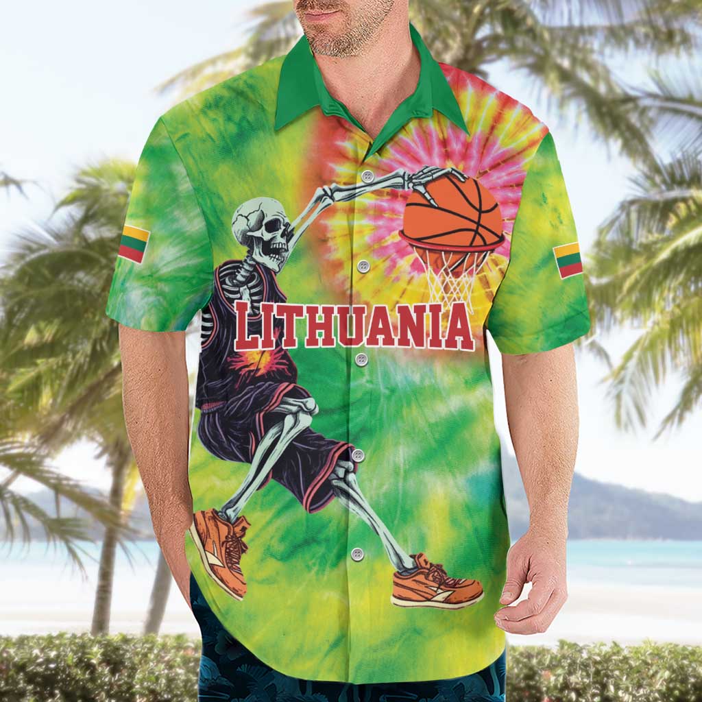 Custom Lithuania Basketball Hawaiian Shirt Retro Style Version 1992
