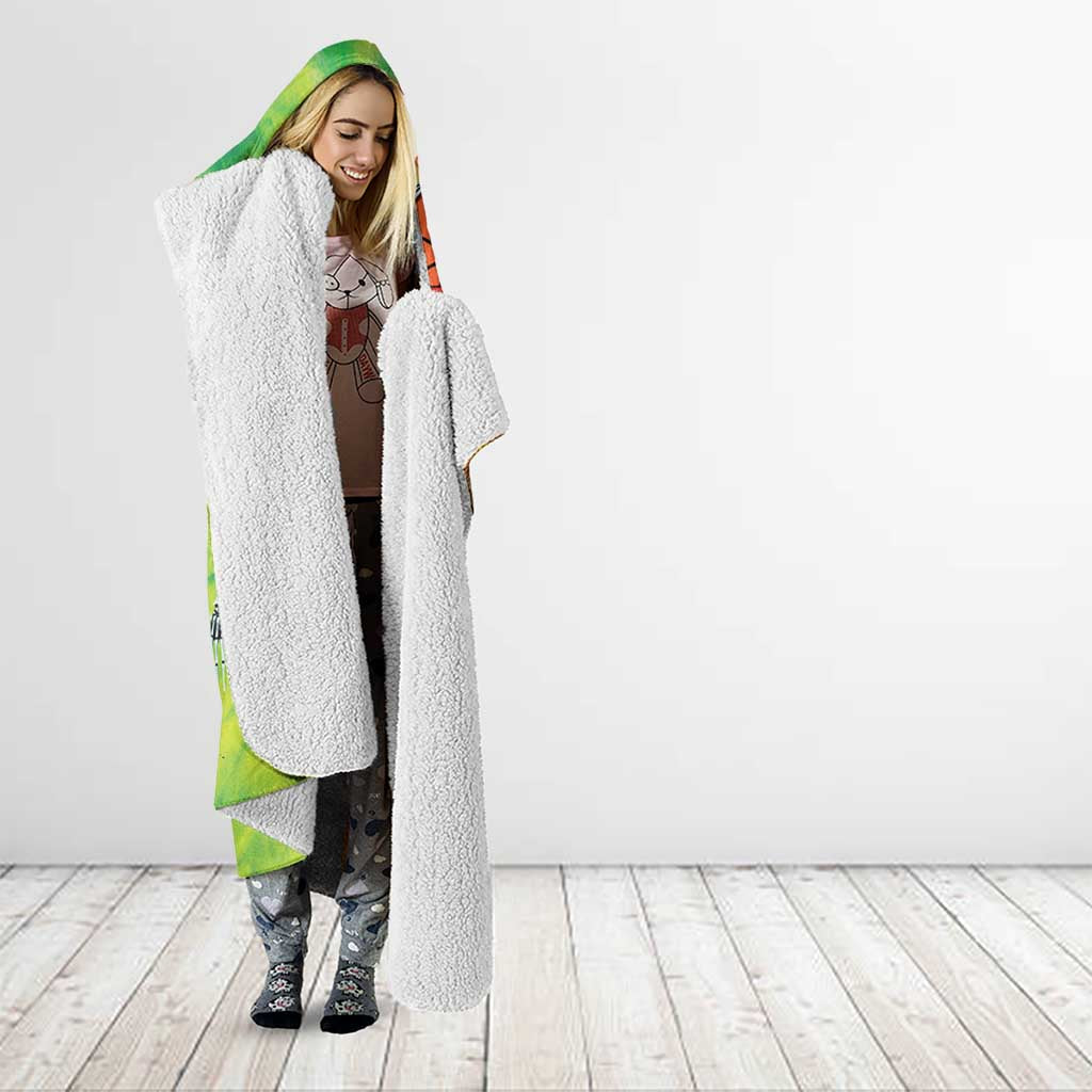 Custom Lithuania Basketball Hooded Blanket Retro Style Version 1992