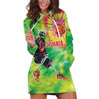 Custom Lithuania Basketball Hoodie Dress Retro Style Version 1992