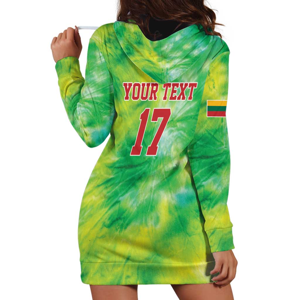 Custom Lithuania Basketball Hoodie Dress Retro Style Version 1992