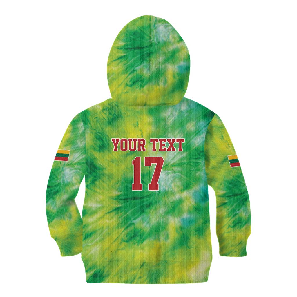 Custom Lithuania Basketball Kid Hoodie Retro Style Version 1992