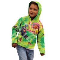 Custom Lithuania Basketball Kid Hoodie Retro Style Version 1992