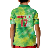 Custom Lithuania Basketball Kid Polo Shirt Retro Style Version 1992