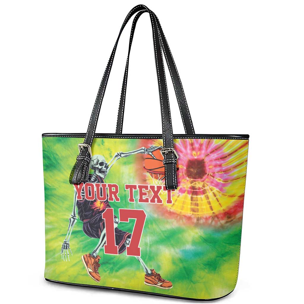 Custom Lithuania Basketball Leather Tote Bag Retro Style Version 1992