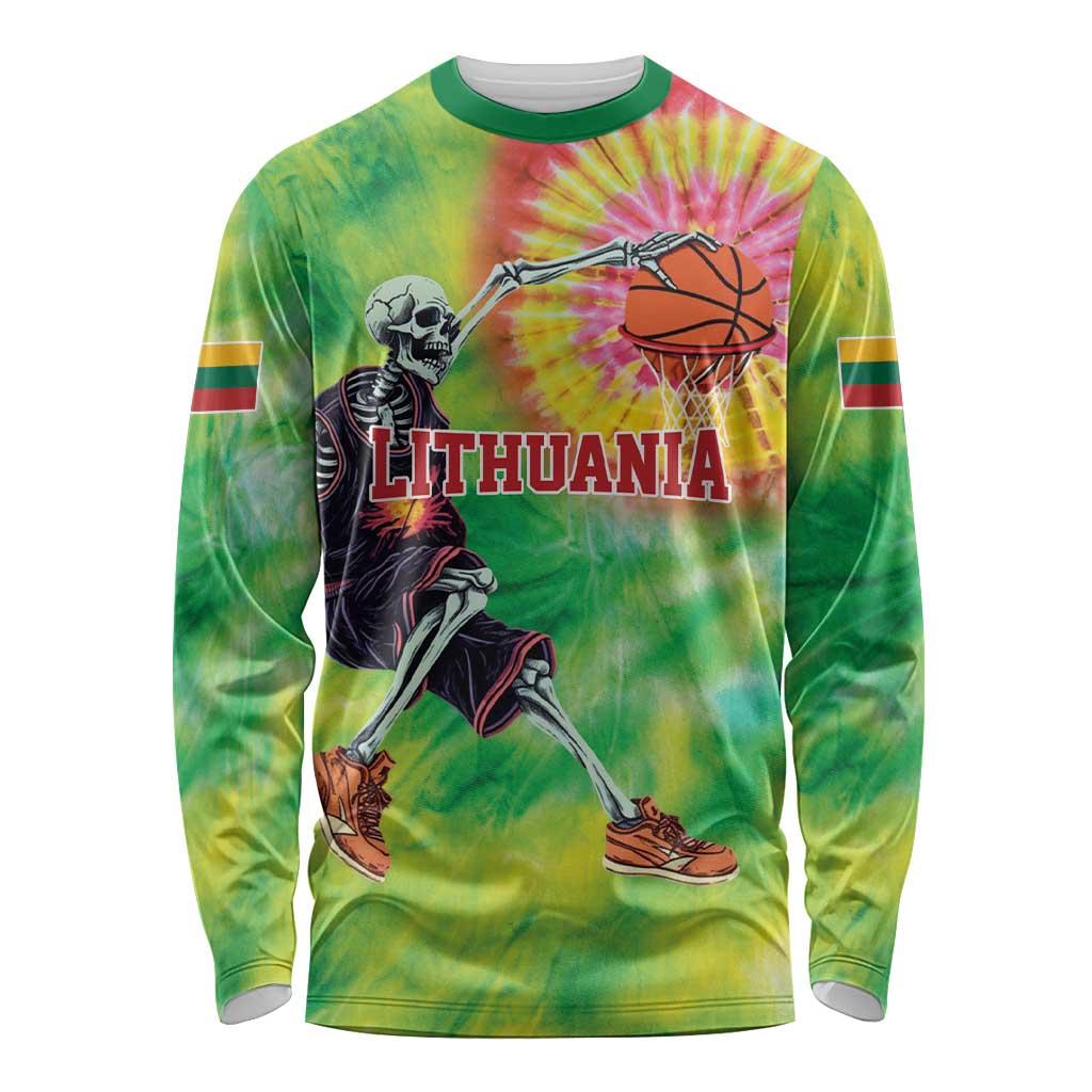 Custom Lithuania Basketball Long Sleeve Shirt Retro Style Version 1992