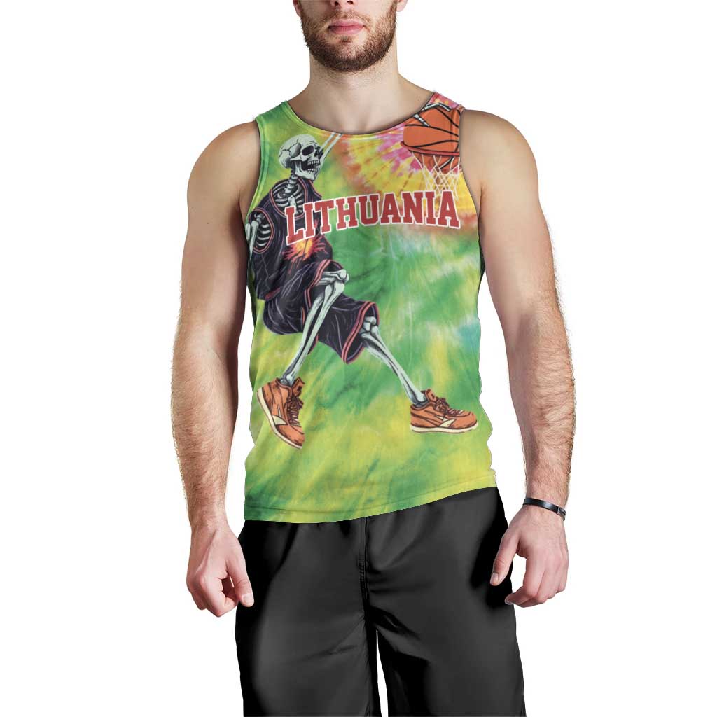 Custom Lithuania Basketball Men Tank Top Retro Style Version 1992