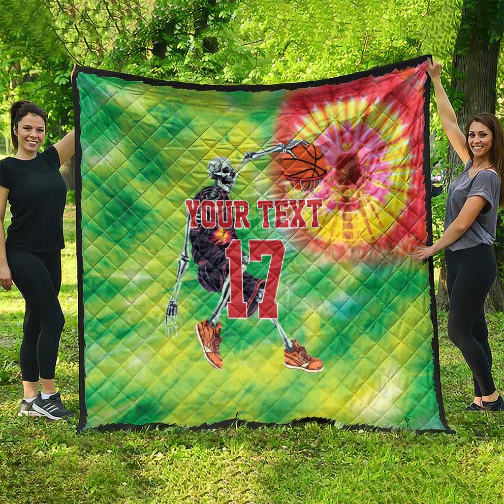 Custom Lithuania Basketball Quilt Retro Style Version 1992