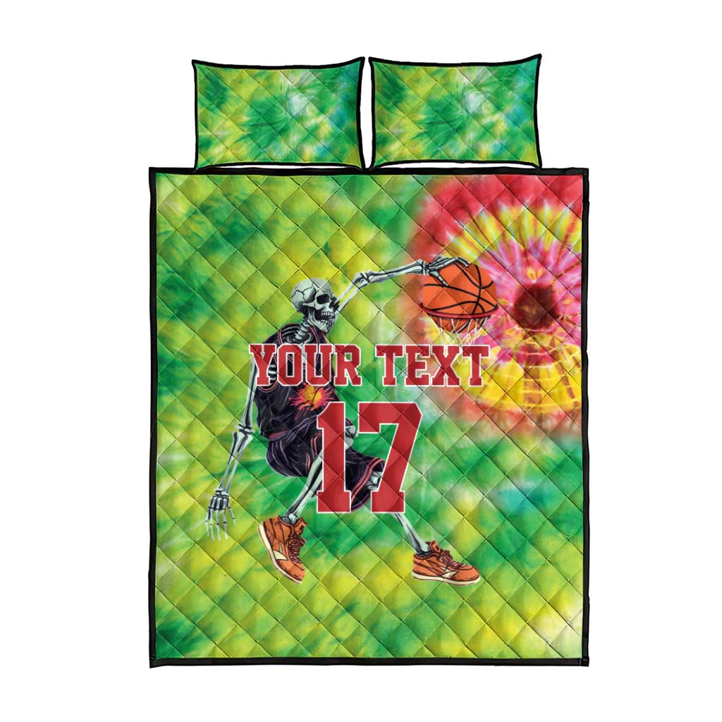 Custom Lithuania Basketball Quilt Bed Set Retro Style Version 1992