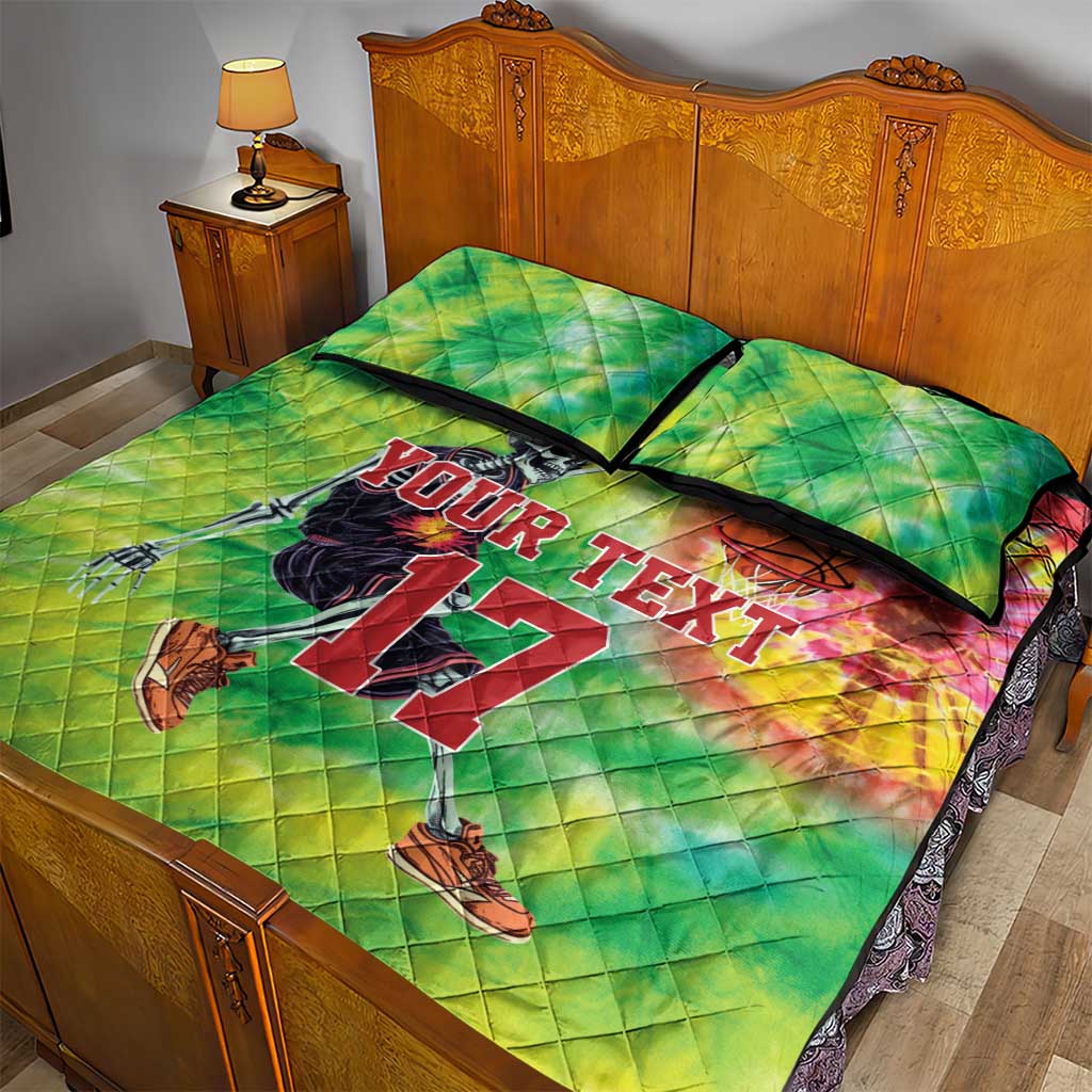 Custom Lithuania Basketball Quilt Bed Set Retro Style Version 1992