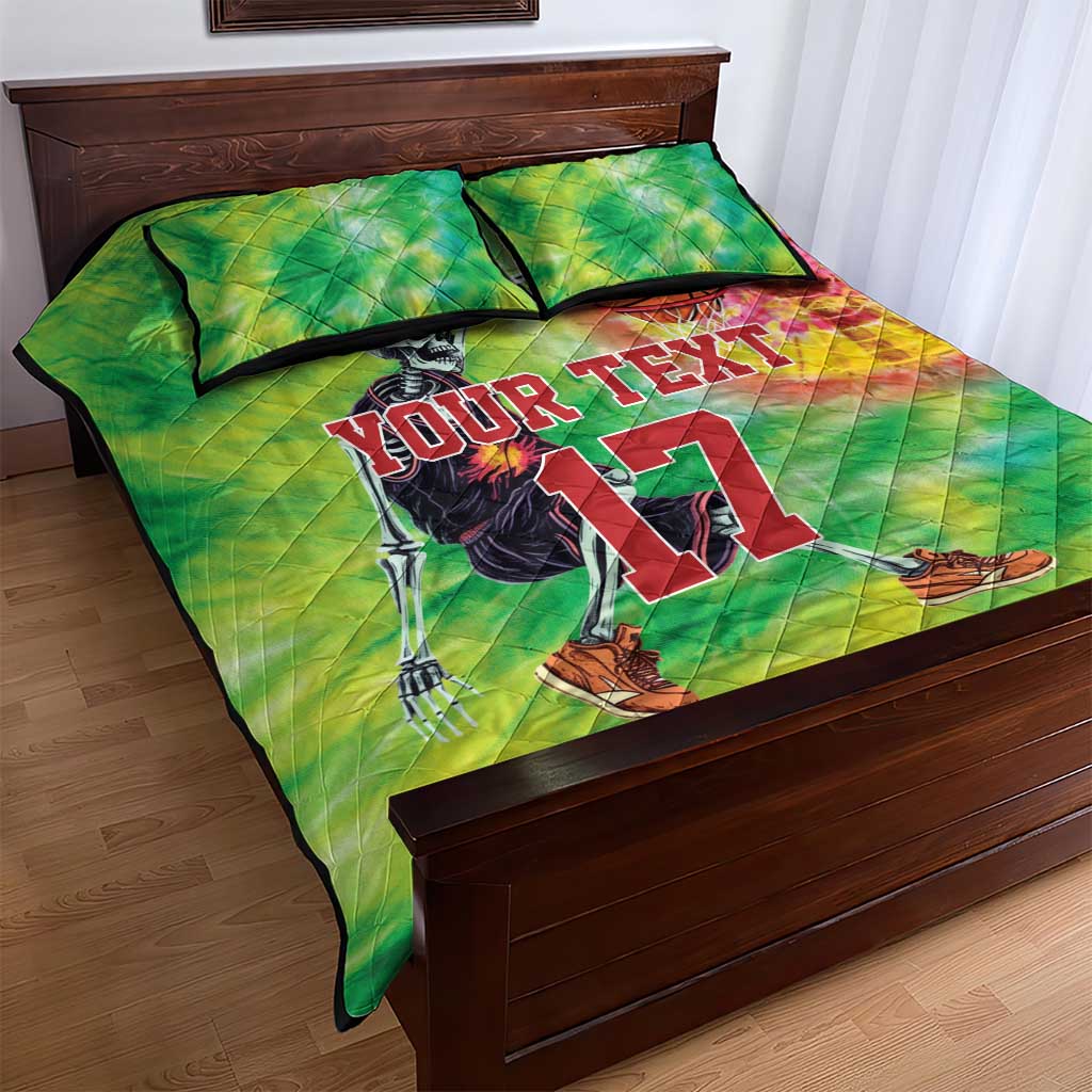 Custom Lithuania Basketball Quilt Bed Set Retro Style Version 1992