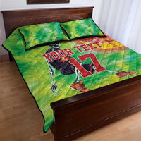 Custom Lithuania Basketball Quilt Bed Set Retro Style Version 1992