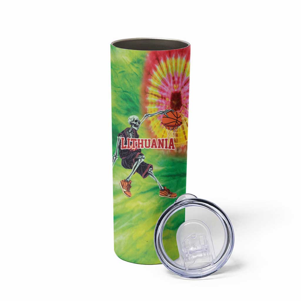Custom Lithuania Basketball Skinny Tumbler Retro Style Version 1992