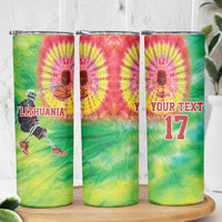 Custom Lithuania Basketball Skinny Tumbler Retro Style Version 1992