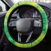 Lithuania Basketball Steering Wheel Cover Retro Style Version 1992