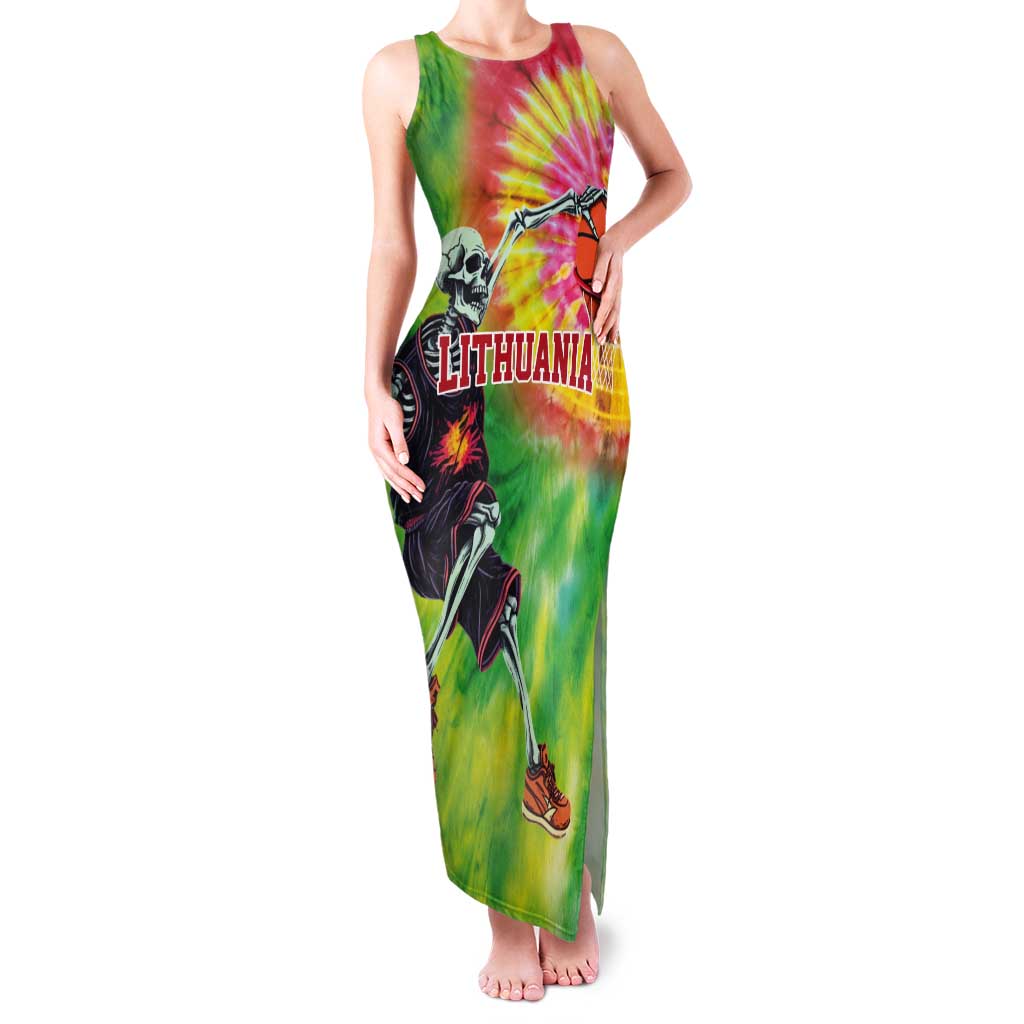 Custom Lithuania Basketball Tank Maxi Dress Retro Style Version 1992