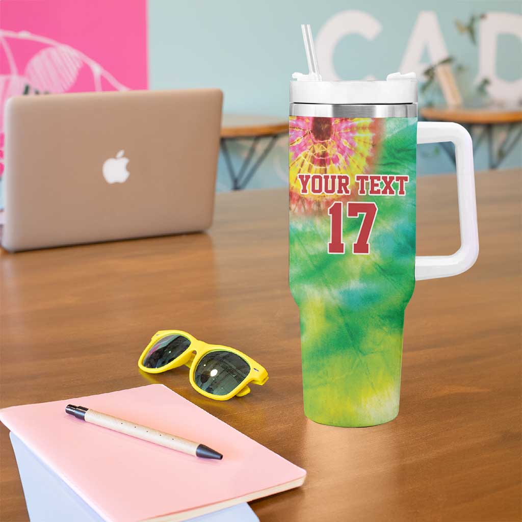 Custom Lithuania Basketball Tumbler With Handle Retro Style Version 1992