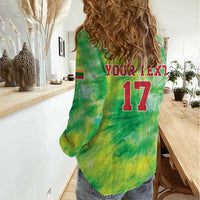 Custom Lithuania Basketball Women Casual Shirt Retro Style Version 1992