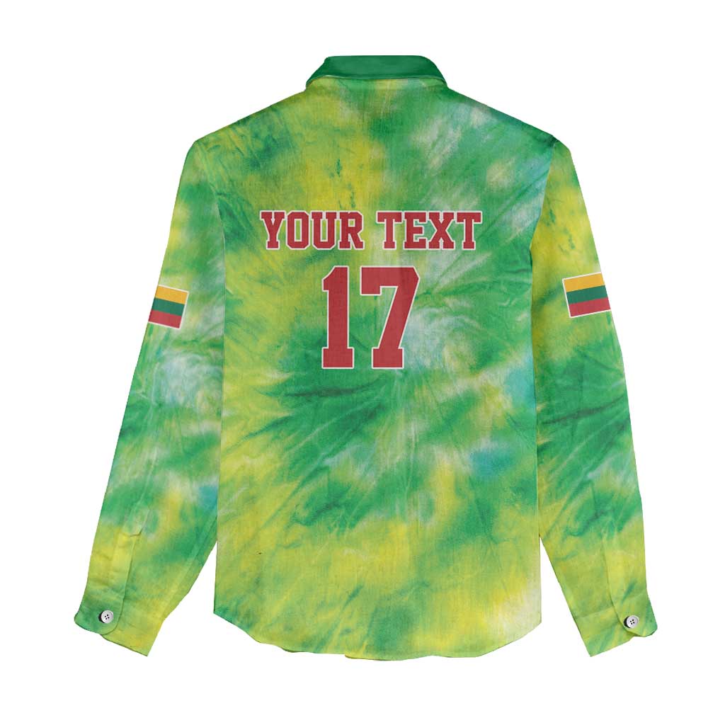 Custom Lithuania Basketball Women Casual Shirt Retro Style Version 1992