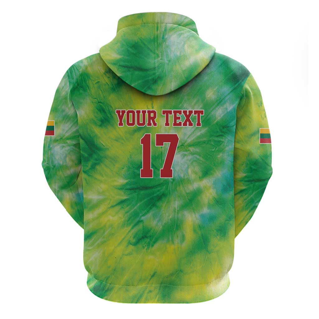 Custom Lithuania Basketball Zip Hoodie Retro Style Version 1992