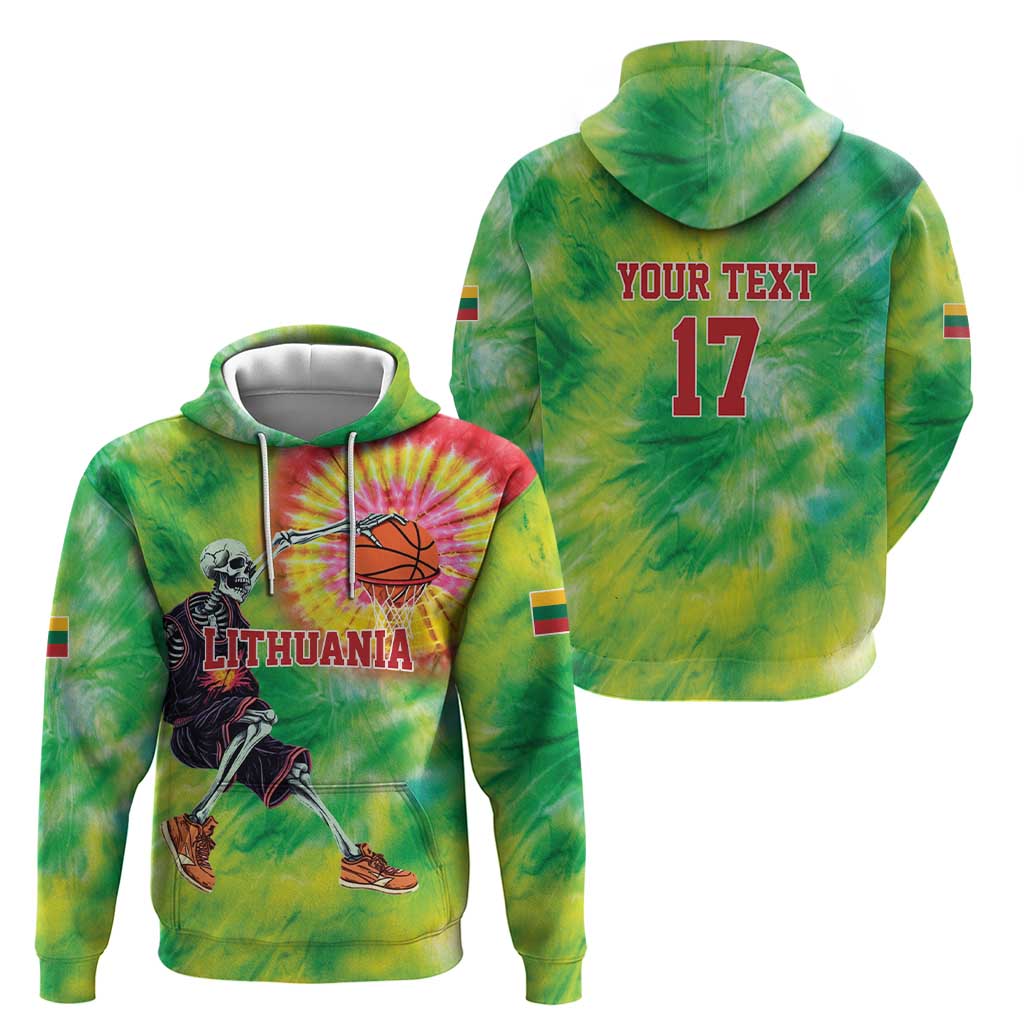 Custom Lithuania Basketball Zip Hoodie Retro Style Version 1992