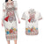 Romania Happy Martisor Day 1 March Couples Matching Long Sleeve Bodycon Dress and Hawaiian Shirt Martenitsa and Peony Romanian Traditional Pattern
