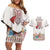 Romania Happy Martisor Day 1 March Couples Matching Off Shoulder Short Dress and Hawaiian Shirt Martenitsa and Peony Romanian Traditional Pattern