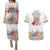Romania Happy Martisor Day 1 March Couples Matching Puletasi and Hawaiian Shirt Martenitsa and Peony Romanian Traditional Pattern