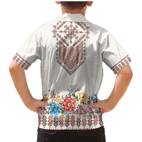 Romania Happy Martisor Day 1 March Family Matching Mermaid Dress and Hawaiian Shirt Martenitsa and Peony Romanian Traditional Pattern