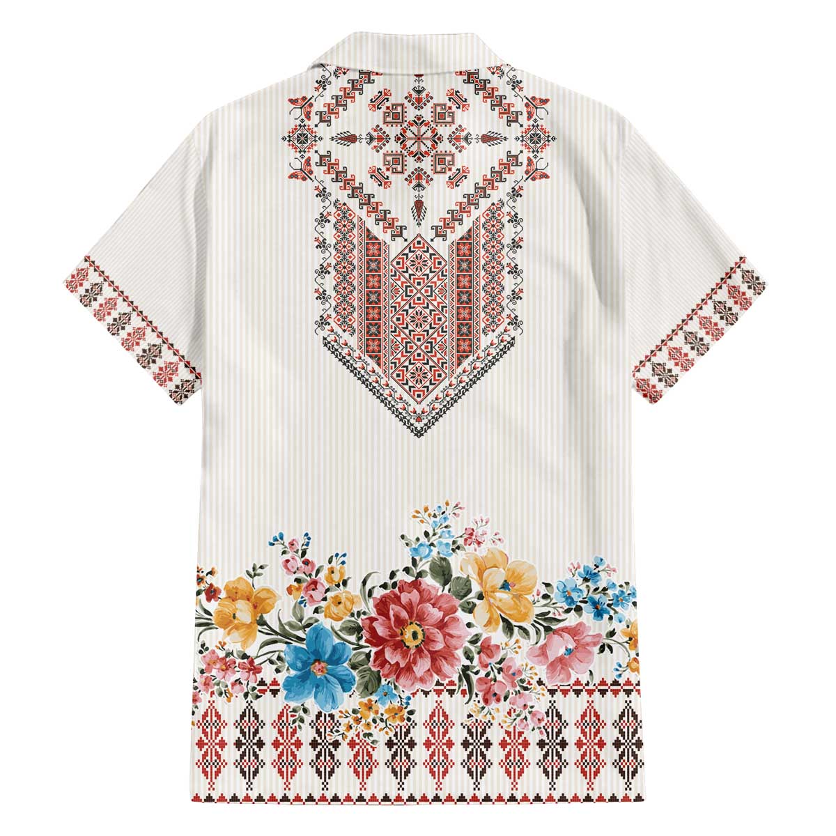 Romania Happy Martisor Day 1 March Family Matching Off The Shoulder Long Sleeve Dress and Hawaiian Shirt Martenitsa and Peony Romanian Traditional Pattern