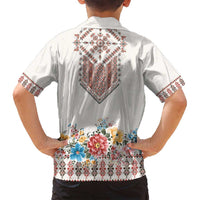 Romania Happy Martisor Day 1 March Family Matching Puletasi and Hawaiian Shirt Martenitsa and Peony Romanian Traditional Pattern