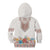 Romania Happy Martisor Day 1 March Kid Hoodie Martenitsa and Peony Romanian Traditional Pattern