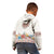 Romania Happy Martisor Day 1 March Kid Hoodie Martenitsa and Peony Romanian Traditional Pattern