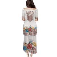 Romania Happy Martisor Day 1 March Puletasi Martenitsa and Peony Romanian Traditional Pattern