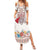 Romania Happy Martisor Day 1 March Summer Maxi Dress Martenitsa and Peony Romanian Traditional Pattern