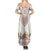Romania Happy Martisor Day 1 March Summer Maxi Dress Martenitsa and Peony Romanian Traditional Pattern