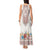 Romania Happy Martisor Day 1 March Tank Maxi Dress Martenitsa and Peony Romanian Traditional Pattern