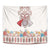 Romania Happy Martisor Day 1 March Tapestry Martenitsa and Peony Romanian Traditional Pattern