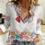Romania Happy Martisor Day 1 March Women Casual Shirt Martenitsa and Peony Romanian Traditional Pattern